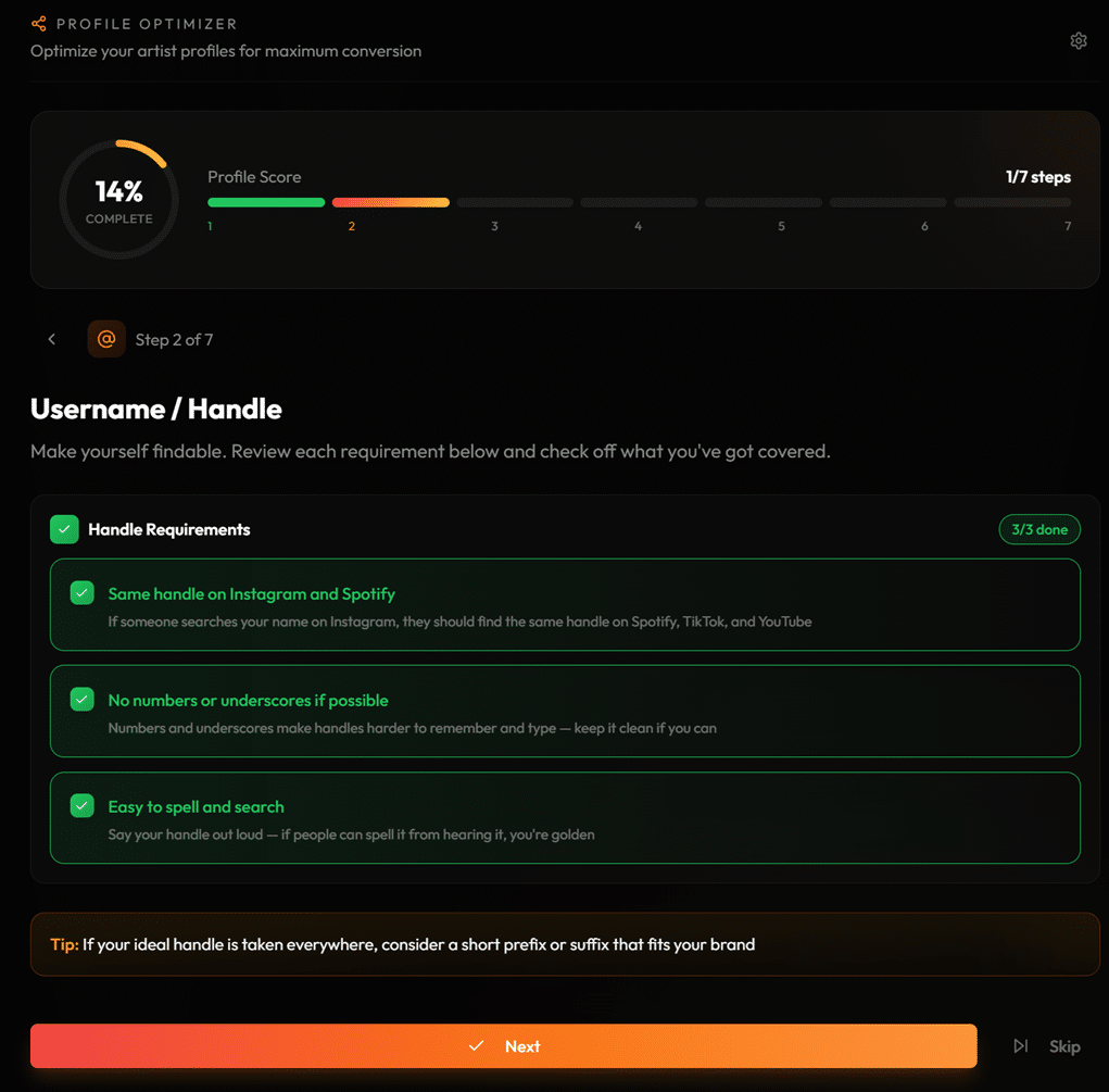 Profile Optimizer