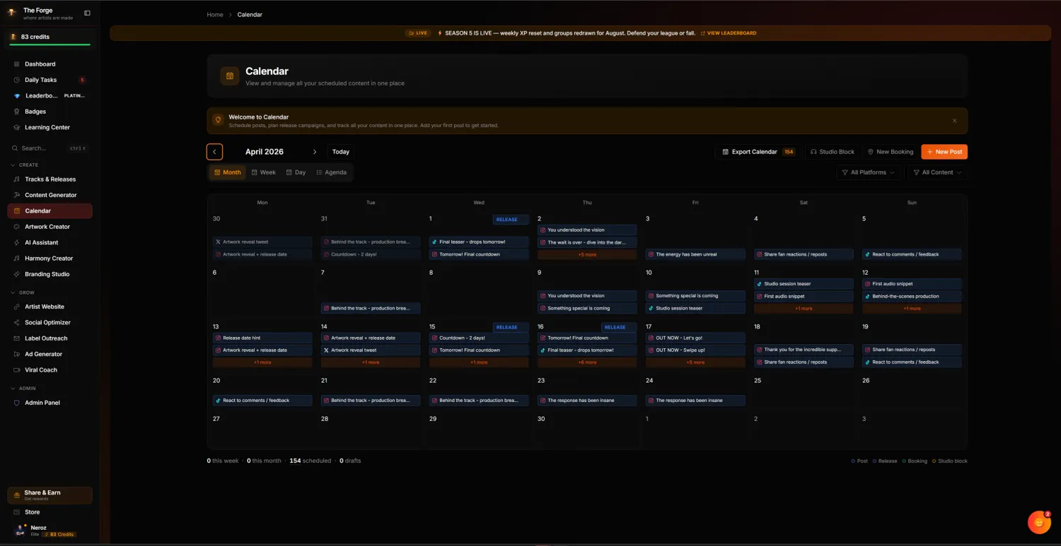 Content Calendar