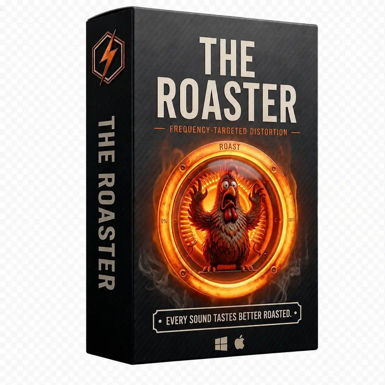 The Roaster distortion plugin box