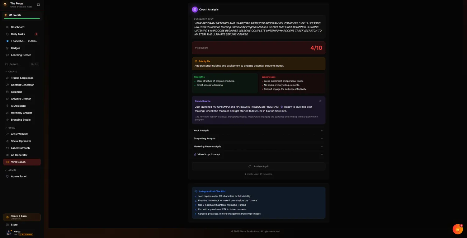 Viral Coach AI